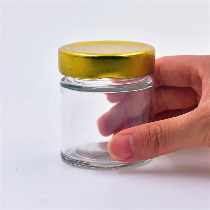 280ml wholesale round beans seasoning kitchen storage container glass jar