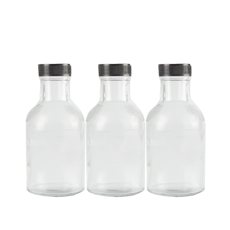 285ml /10oz Clear Glass Empty Woozy Hot Sauce Bottle Ketchup Sauce Chili Vinegar Glass Bottles