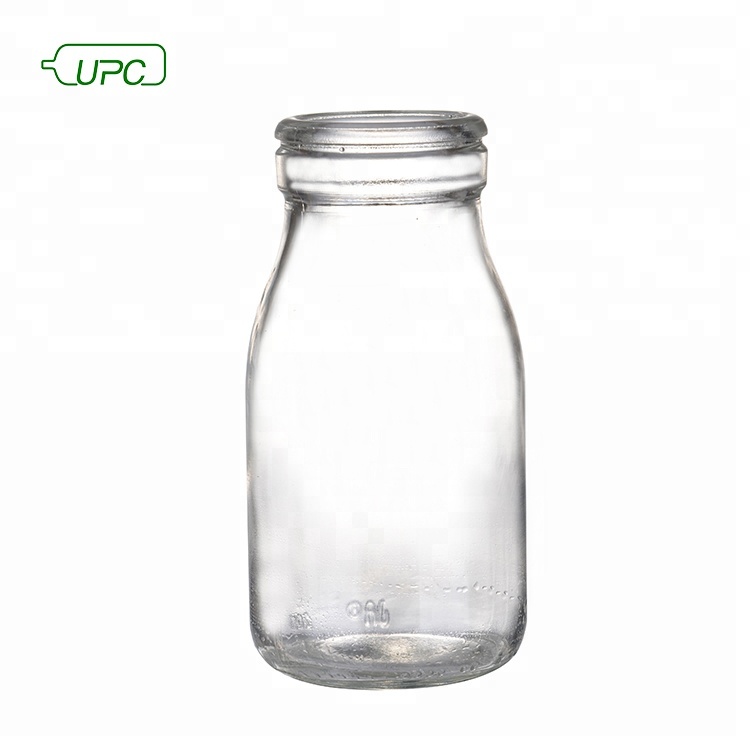 290ml Basil Seed Clear Glass Bottle Screw Cap Juice Hot Stamping Beverage