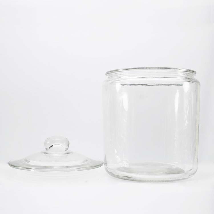 2L 4L Airtight Clear Glass Jars Serving For Rice Grains Cereal Flour Dampproof Glass Storage Canister