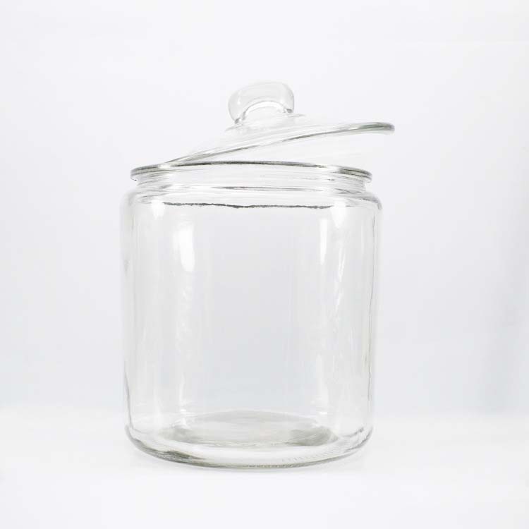 2L 4L Airtight Clear Glass Jars Serving For Rice Grains Cereal Flour Dampproof Glass Storage Canister