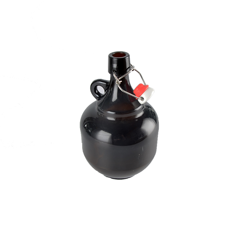 2L Gallon bottles Amber glass beer bottle California Glass Wine Bottles with Handle