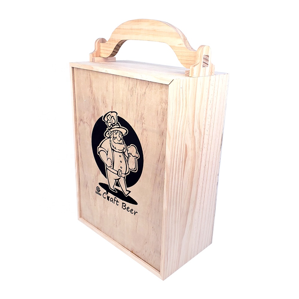 2L amber beer growler