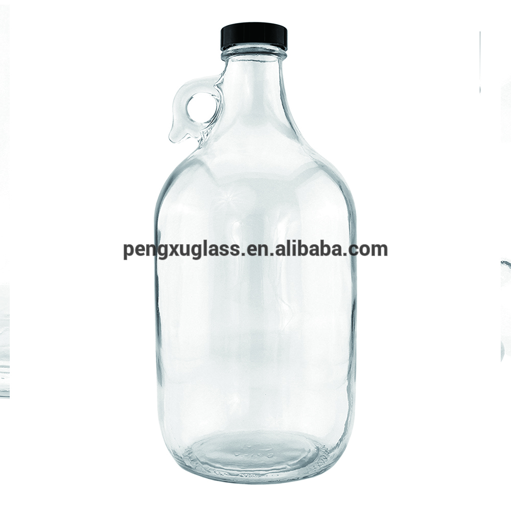 2L clear growler for beer wine storage wine 64 oz growler glass bottle