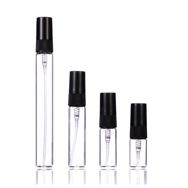 2ML 2.5ML 3ML 5ML 10ML Pocket Size Travel Refillable Mini Perfume Spray Bottle, Clear Glass Spray Bottle