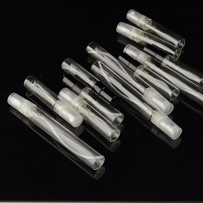 2ML 3ML 5ML 10ML Portable Mini Perfume Bottle Glass Empty Cosmetics Bottle Sample Test Tube Bottle Thin Glass Vials