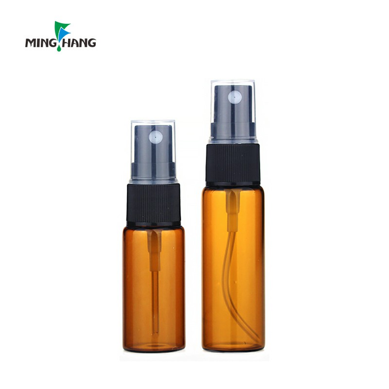 2ML 3ML 5ML 8ML 10ML amber clear tube glass perfume spray bottle with spray lid
