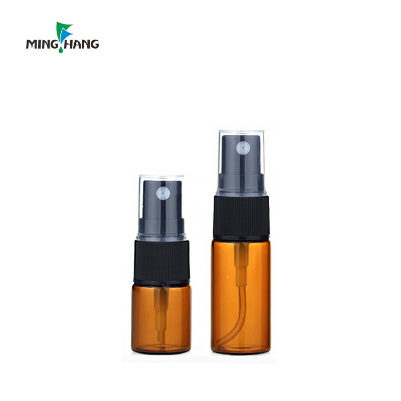 2ML 3ML 5ML 8ML 10ML amber clear tube glass perfume spray bottle with spray lid