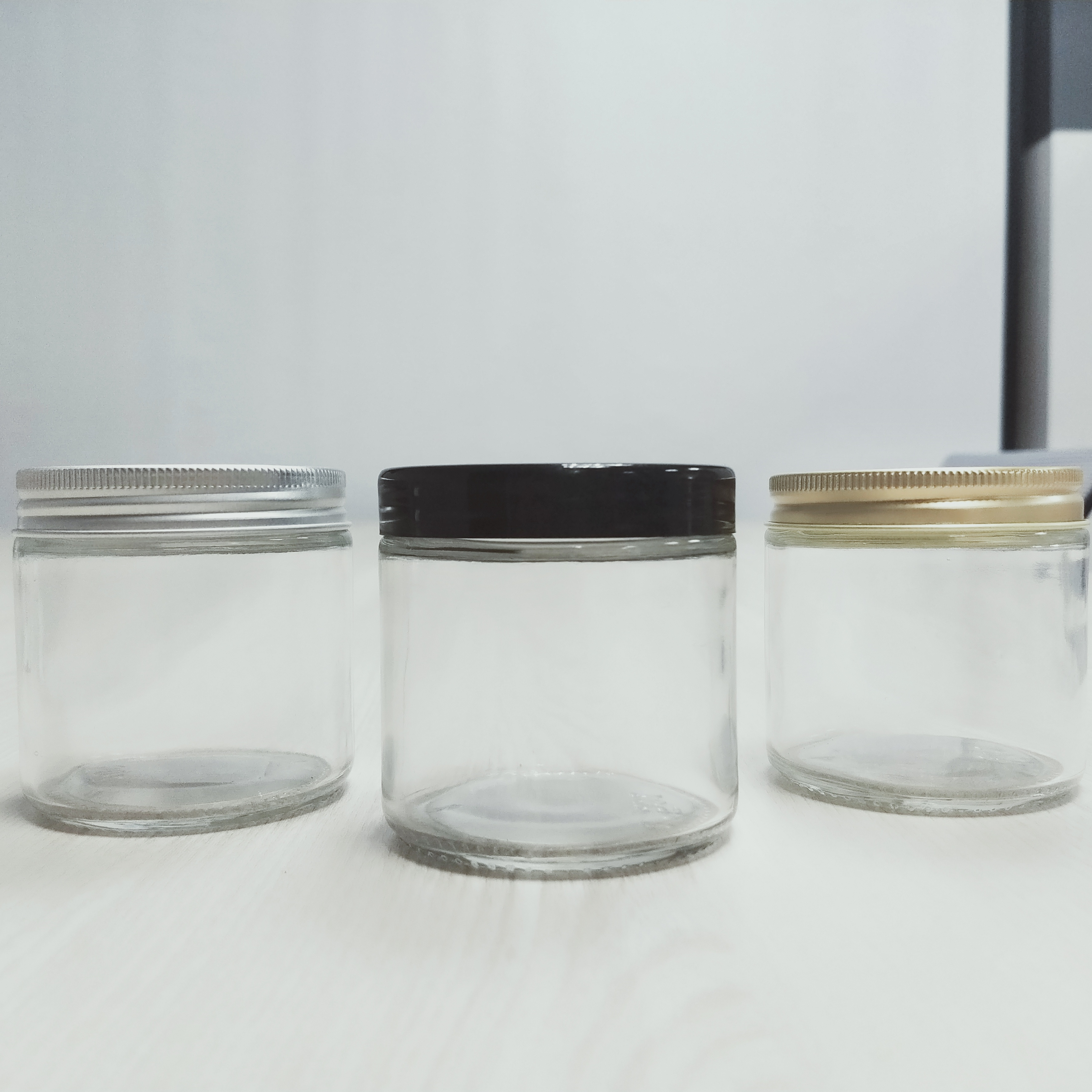 2OZ 60Ml Child Resistant glass cream jar 60g cosmetic glass jar 100 ml