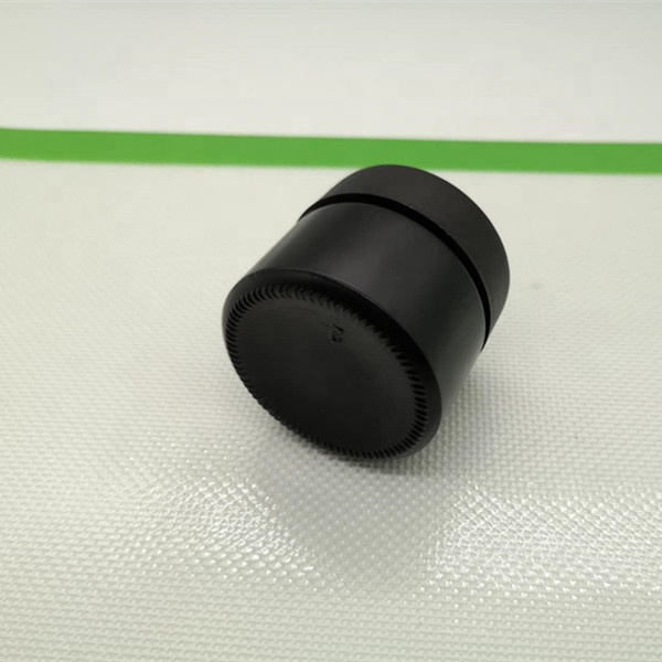 2OZ CHILD RESISTANT GLASS JARS WITH BLACK CAPS - 3.5 GRAMS SMOOTH TOP