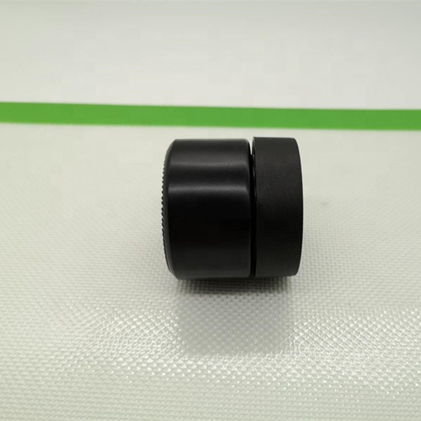 2OZ CHILD RESISTANT GLASS JARS WITH BLACK CAPS - 3.5 GRAMS SMOOTH TOP