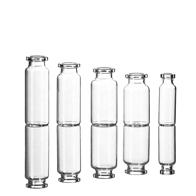 2R clear tubular glass vial injection bottle
