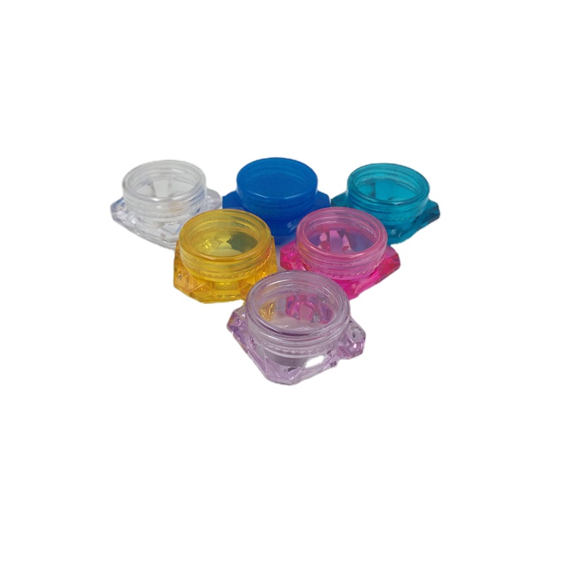 2g 3g 5g 10g 15g 20g 30g PS Transparent Clear Plastic Cosmetic Jars Empty Sample Container for Eye Cream, Eye Shadow