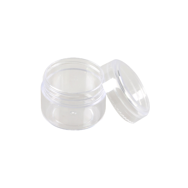 2g 3g 5g 10g 20g 30g Clear PS Material Plastic Skincare Cream Jar Round Shape Cosmetic Jar with Plastic Cap