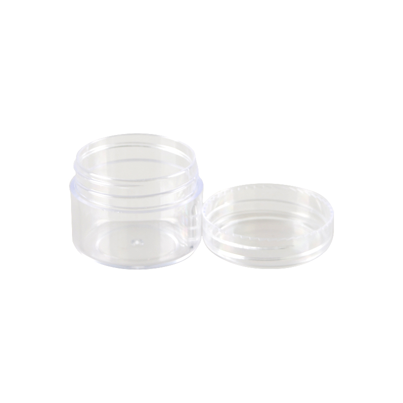 2g 3g 5g 10g 20g 30g Clear PS Material Plastic Skincare Cream Jar Round Shape Cosmetic Jar with Plastic Cap