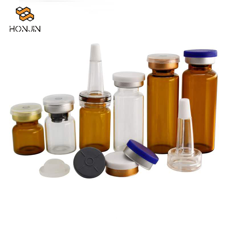 2ml 10ml 30ml 50ml 100ml Clear or Amber Empty Glass Bottle Vial for Medical or Cosmetic Medical glass bottle