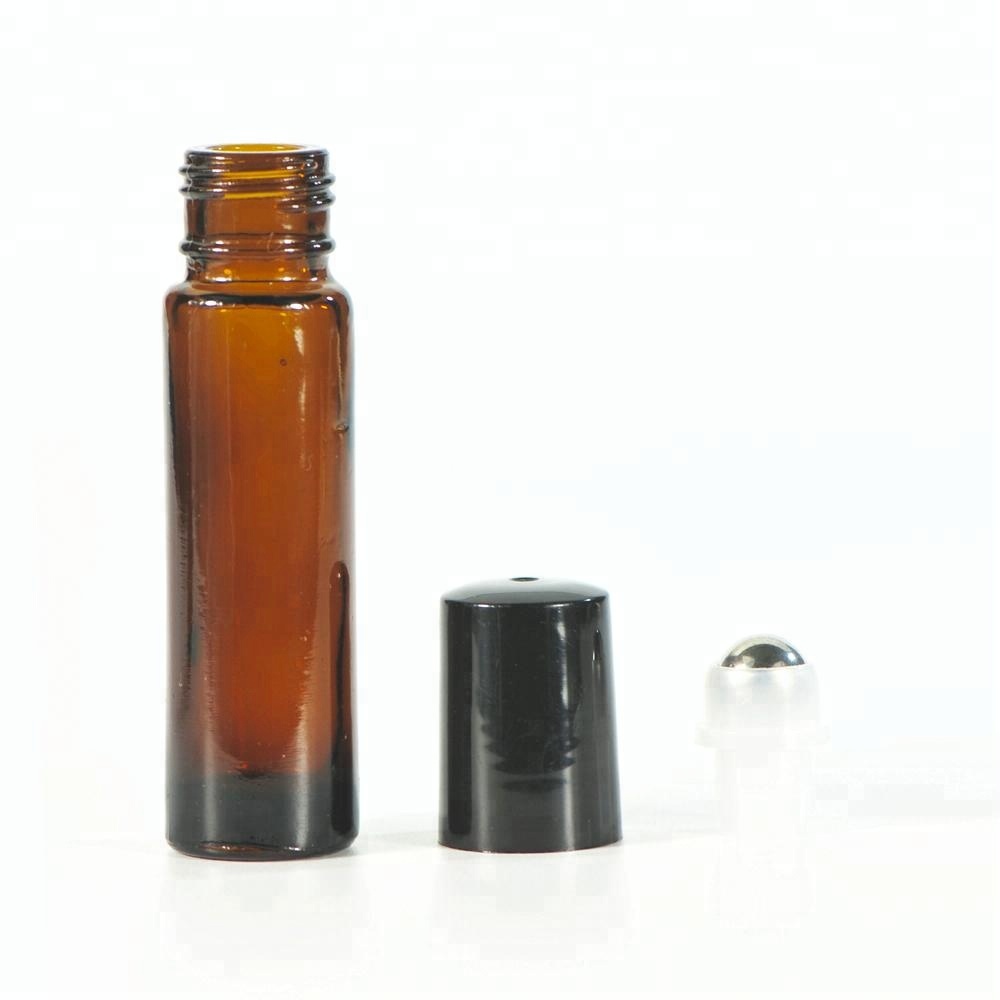 2ml 3ml 5ml 10ml Amber Glass Bottle Botellas For Perfume Essential Oils Cosmetic Jars Empty Roller Bal On Bottles