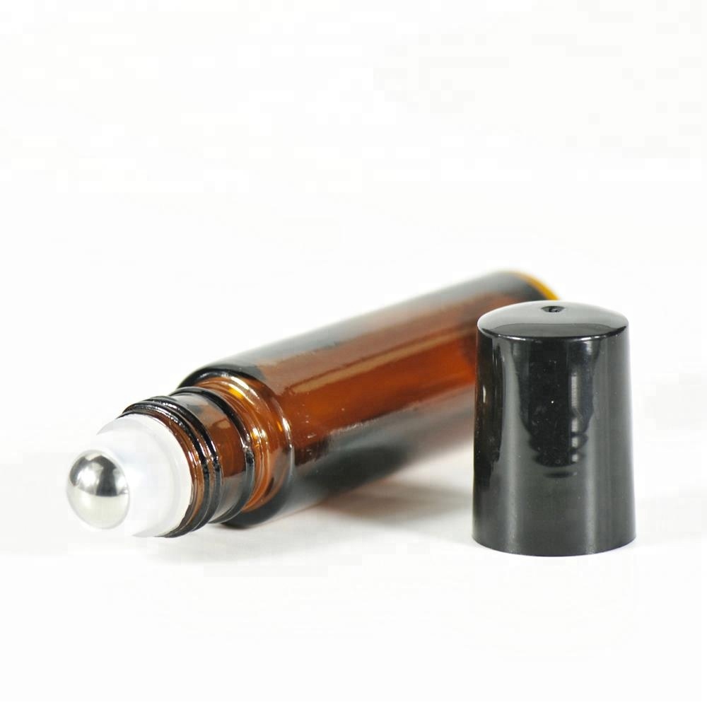 2ml 3ml 5ml 10ml Amber Glass Bottle Botellas For Perfume Essential Oils Cosmetic Jars Empty Roller Bal On Bottles