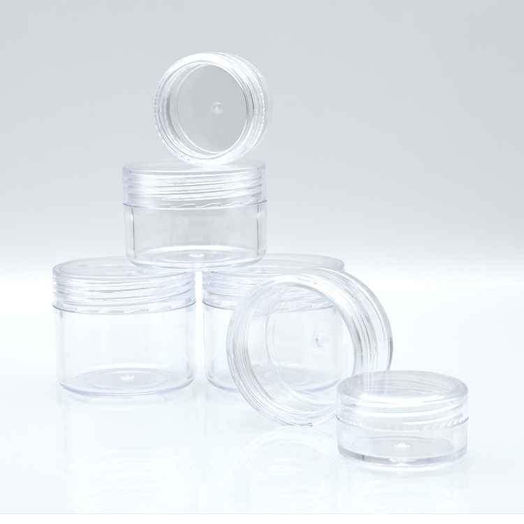 2ml 3ml 5ml 2.5ml 15ml 20ml 30ml 25ml 2 2.5 g 3 5 10 30 25 30g 15g 20g 25 g 10ml PS plastic clear jars with lids for cosmetic