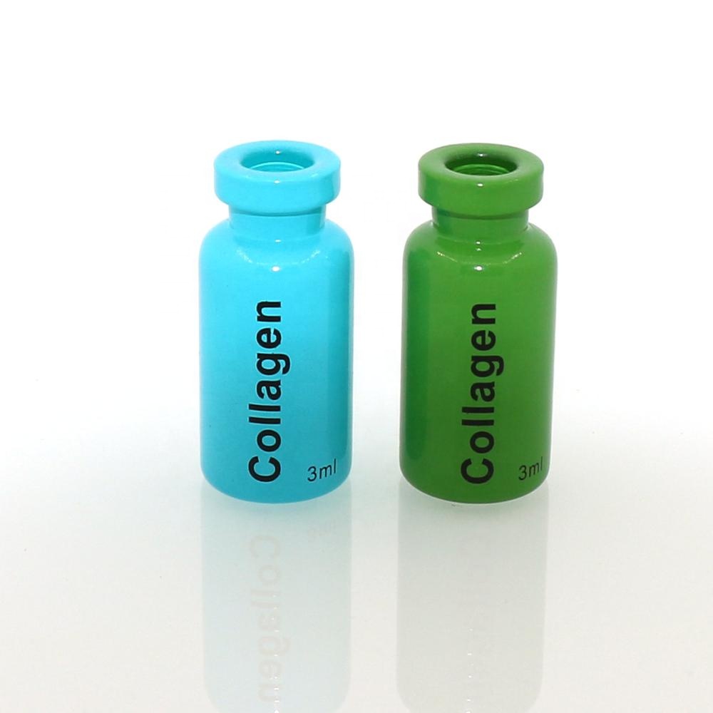 2ml 3ml 5ml 6ml 7ml 8ml 10ml 15ml 20m amber gold purple ampoule serum medical eye glass bottle with silicone stopper or speaker