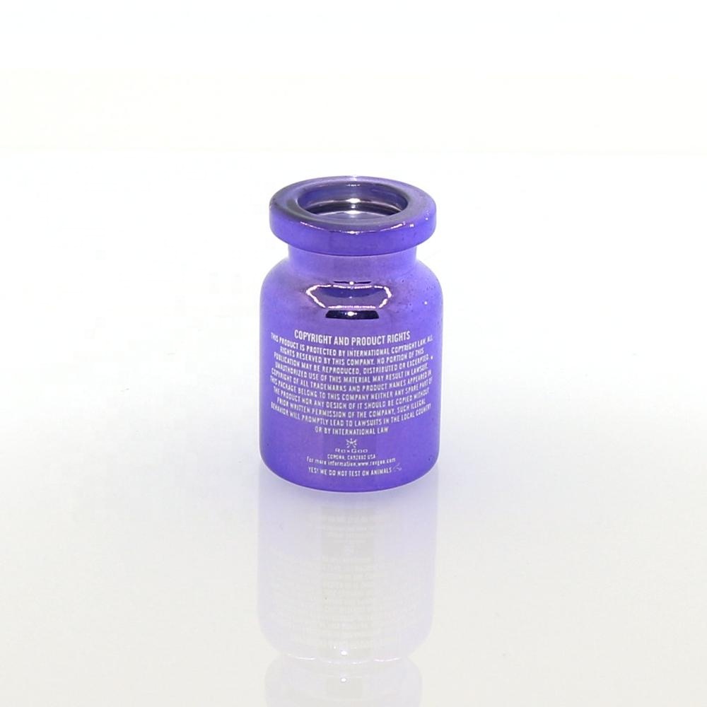 2ml 3ml 5ml 6ml 7ml 8ml 10ml 15ml 20m amber gold purple ampoule serum medical eye glass bottle with silicone stopper or speaker