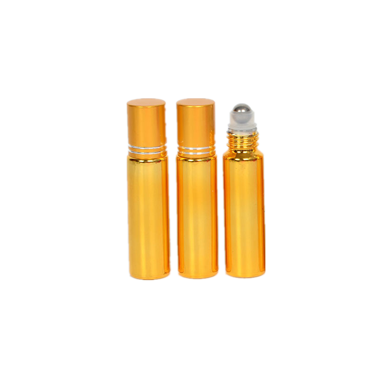2ml 3ml 5ml 8ml 10ml 15ml electroplating UV glass tube electro-aluminum roll on perfume sub-bottle