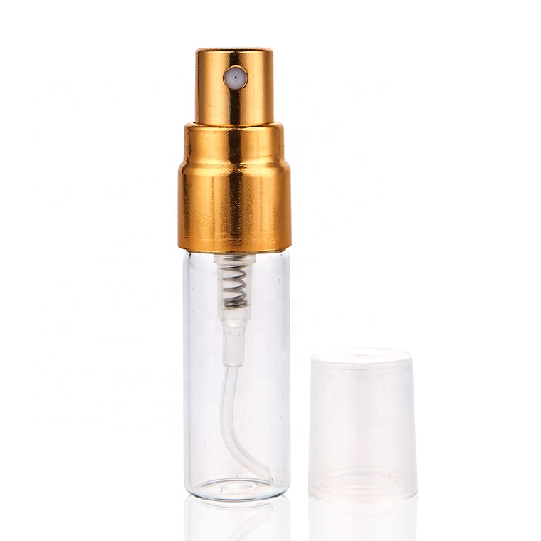 2ml,3ml,5ml,8ml,10ml Mini Refillable Glass Perfume Bottle Vial With aluminum Mist Sprayer