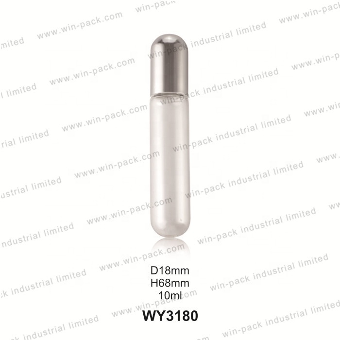 2ml 3ml 5ml 8ml 10ml glass roll on bottle for perfume essential oil wholesale with silver round cap and metal roller ball