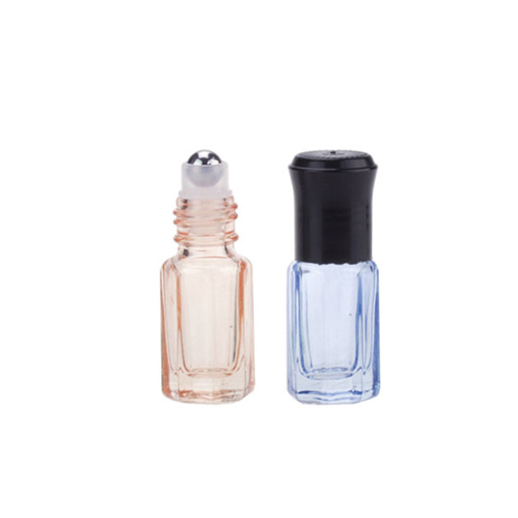2ml 3ml 5ml tiny glass essential oil roller bottle 10ml roll-on perfume bottle 15 ml  amber glass roll on bottle hot selling