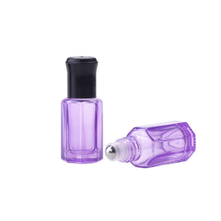2ml 3ml 5ml tiny glass essential oil roller bottle 10ml roll-on perfume bottle 15 ml amber glass roll on bottle hot selling