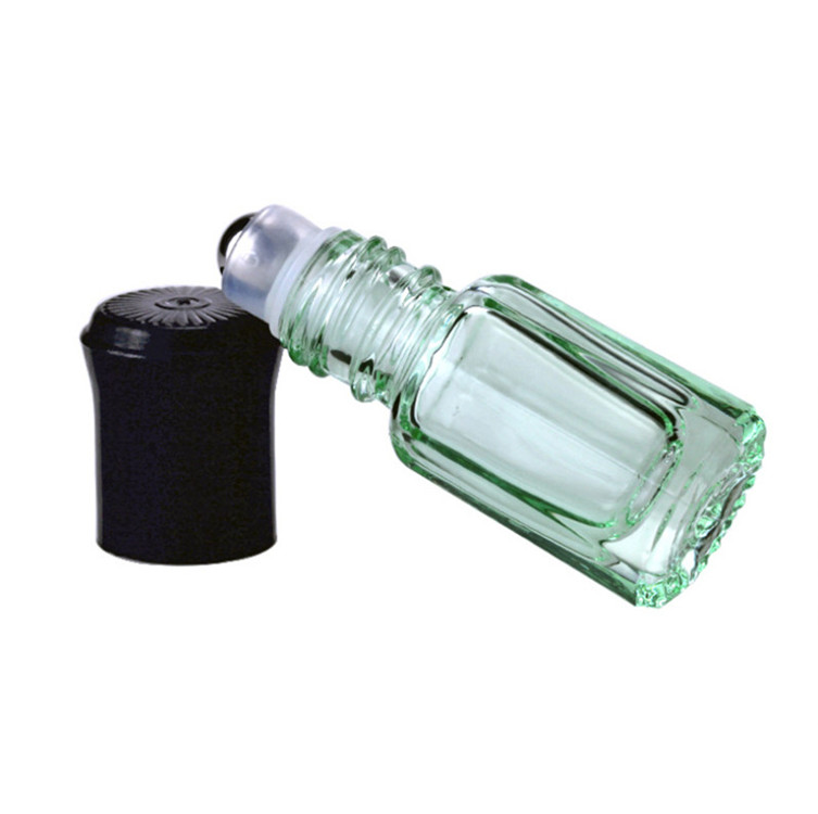 2ml 3ml 5ml tiny glass essential oil roller bottle 10ml roll-on perfume bottle 15 ml amber glass roll on bottle hot selling