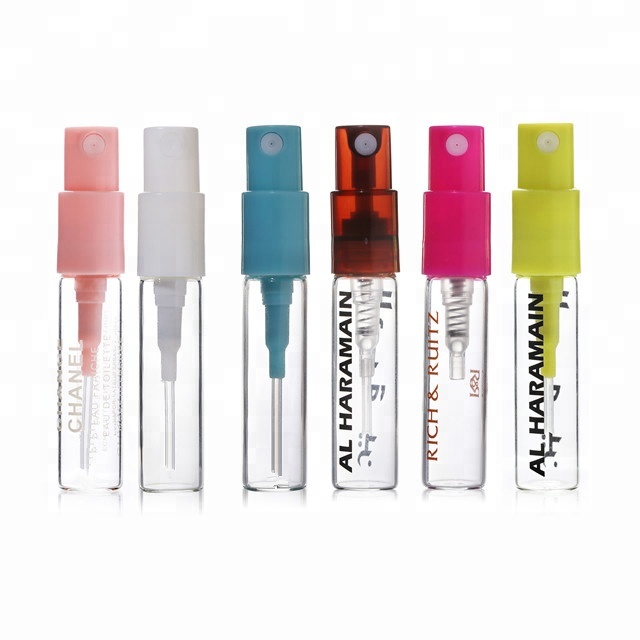 2ml 3ml 5ml travel size mini tester perfume bottle with spray pump