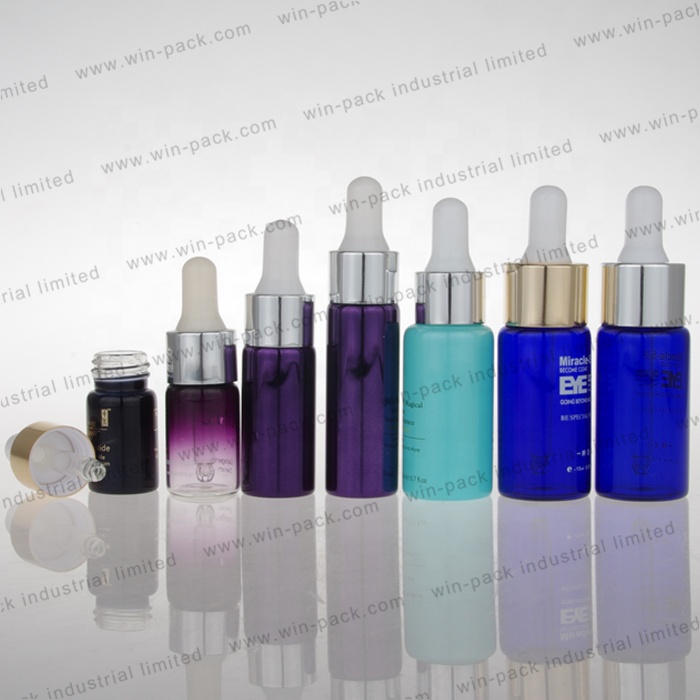 2ml 3ml Eye Dropper Bottle Container Glass Dropper Bottles Eliquid Violet Essential Oil Screen Printing Personal Care