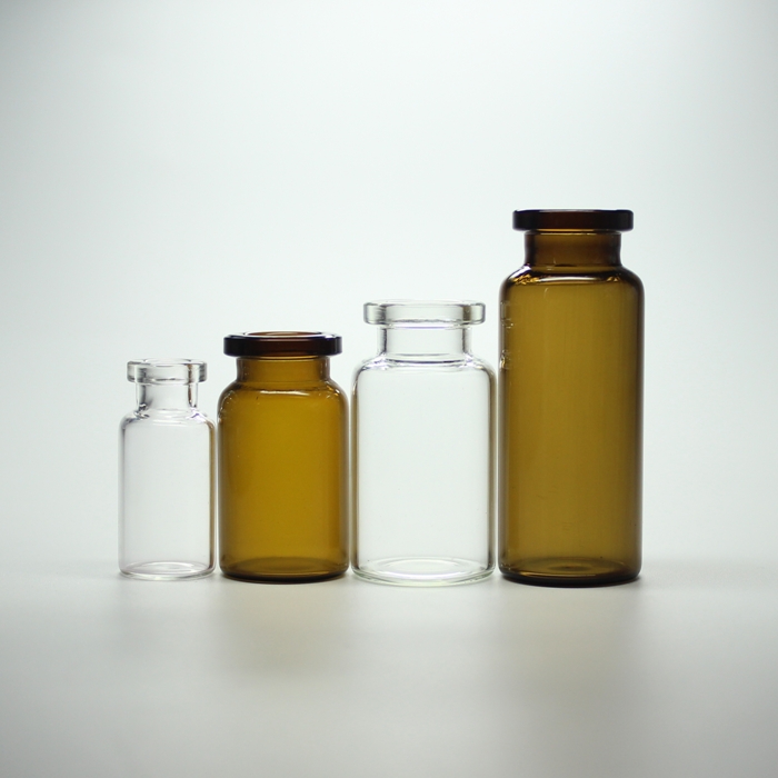 2ml 5ml 10ml 20ml Pharmaceutical and Cosmetic Transparent or Amber Tubular Glass Bottle Vial