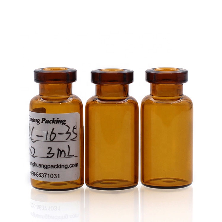 2ml 5ml 10ml Pharmaceutical Cosmetic Transparent or Amber Tubular Glass Bottle Vial