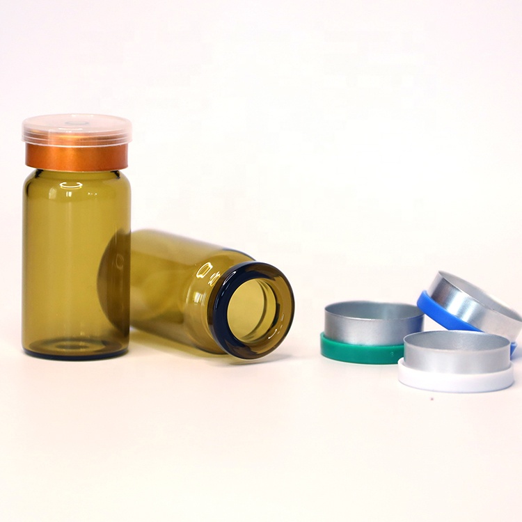 2ml 7ml 10ml 30ml 50ml 100ml Clear or Amber Empty Glass Bottle Vial for Medical or Cosmetic