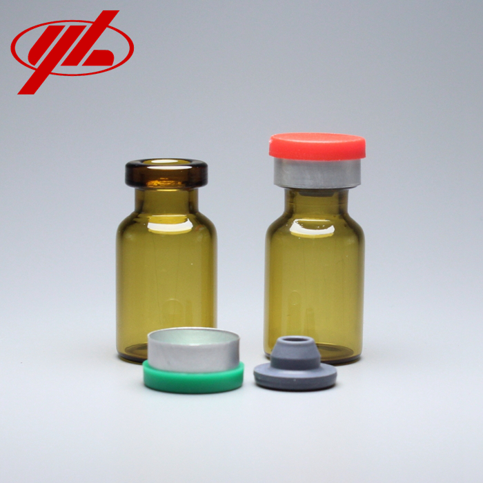 2ml Brown Pharmaceutical Low Borosilicate Tubular Glass Bottle Empty Crimp Top Vial