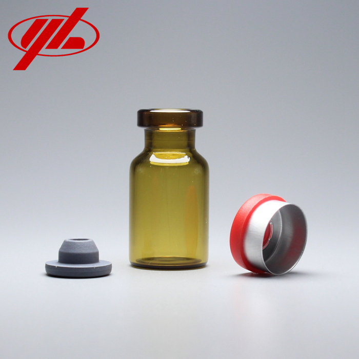 2ml Brown Pharmaceutical Low Borosilicate Tubular Glass Bottle Empty Crimp Top Vial