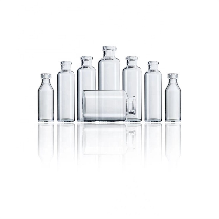 2ml clear tubular glass vial injection bottle