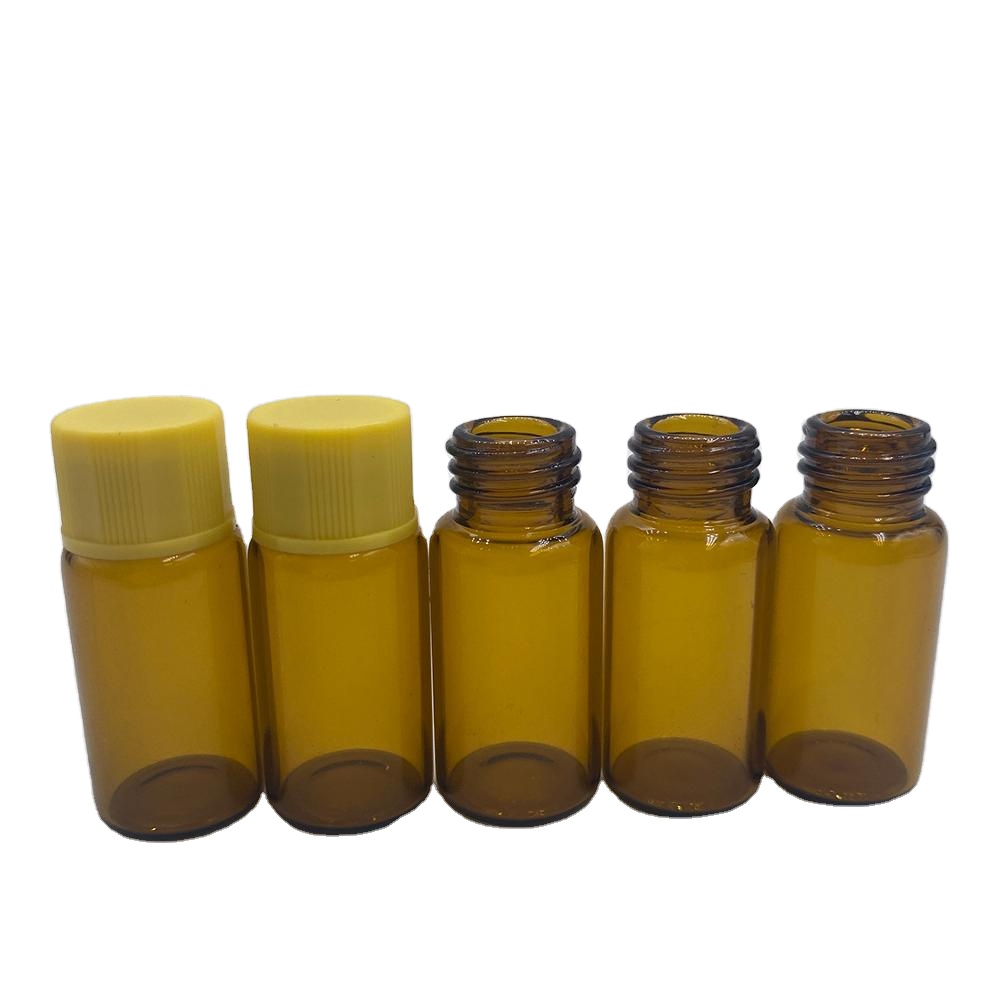 2ml glass vials wholesale Clear empty 3ml vial glass gold