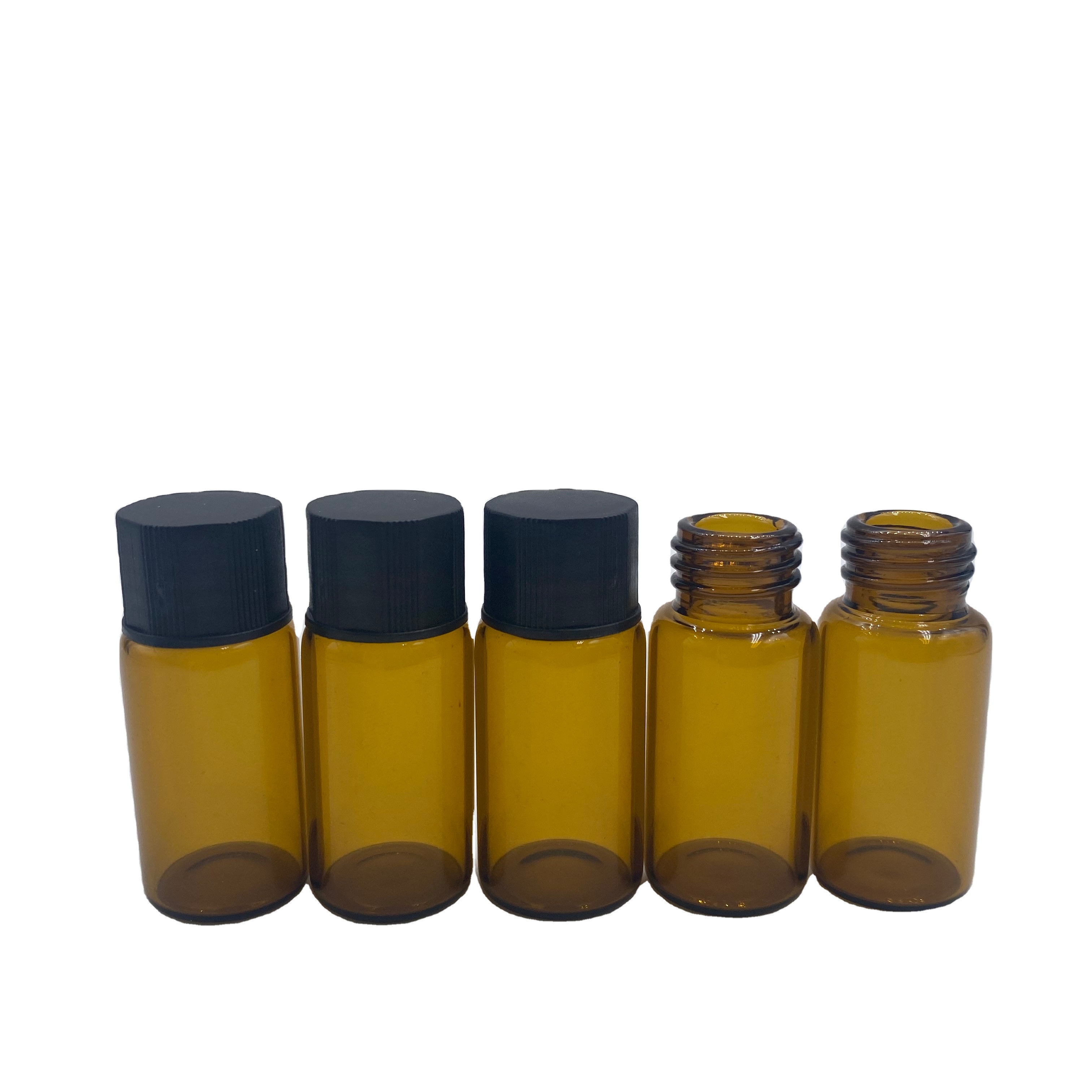 2ml glass vials wholesale Clear empty 3ml vial glass gold