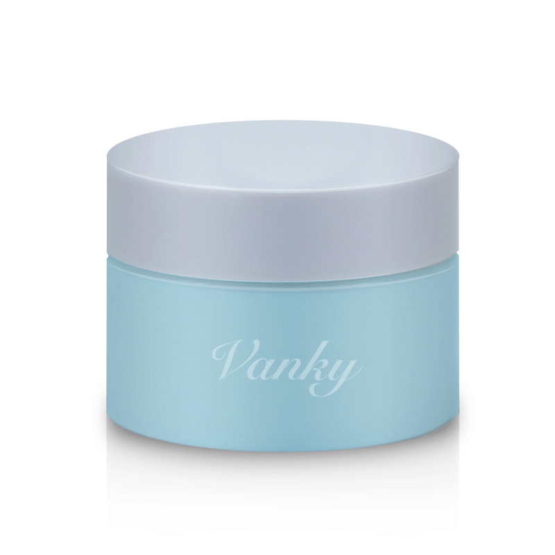 2oz 1.7oz 50g opal white glass cosmetic jar with white lid