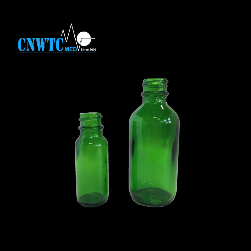 2oz 120z 30ml green blue black amber green glass boston bottles