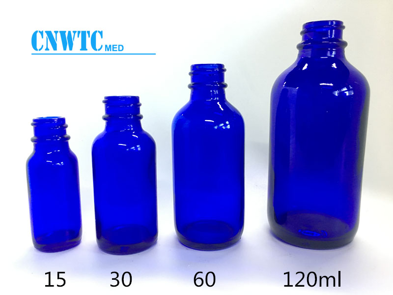 2oz 120z 30ml green blue black amber green glass boston bottles
