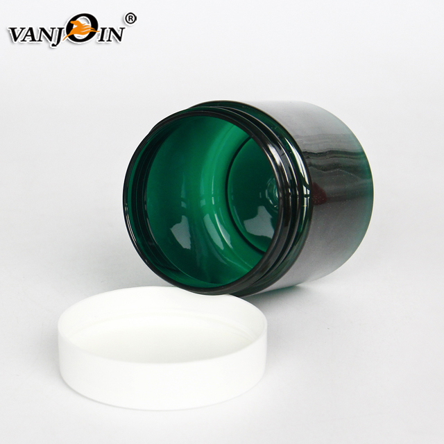 2oz 3oz 4oz 5oz 8oz 16oz Plastic Green Cosmetic Jar