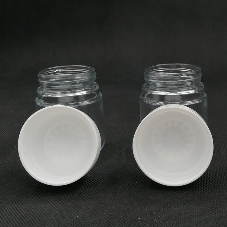 2oz 3oz 4oz glass Child Proof Cap glass hemp container jar