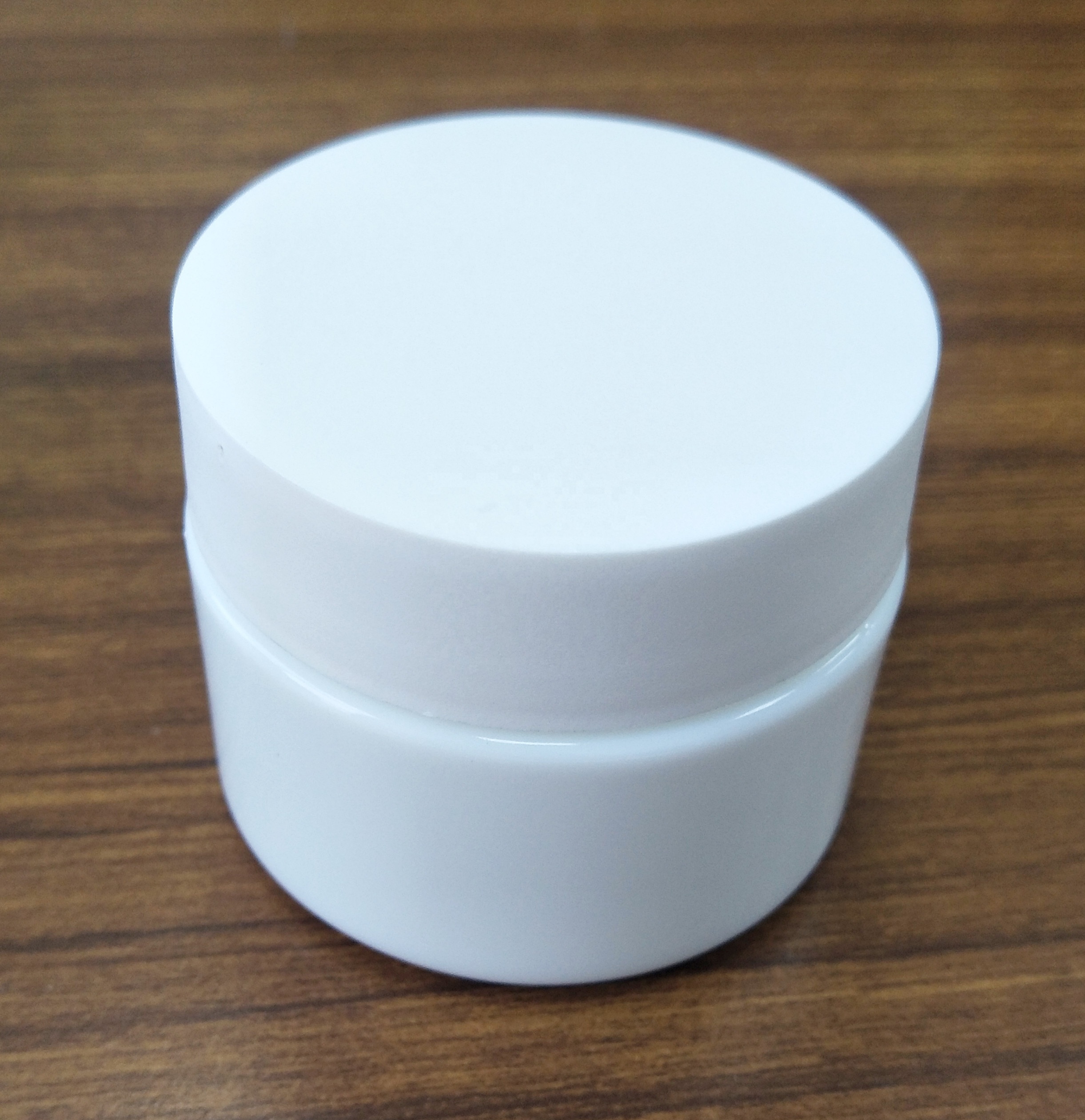 2oz 3oz cookie jar ceramic white 5ml white glass jar 1/8oz cbd flower smell proof 60mm plastic lid child proof weed jars