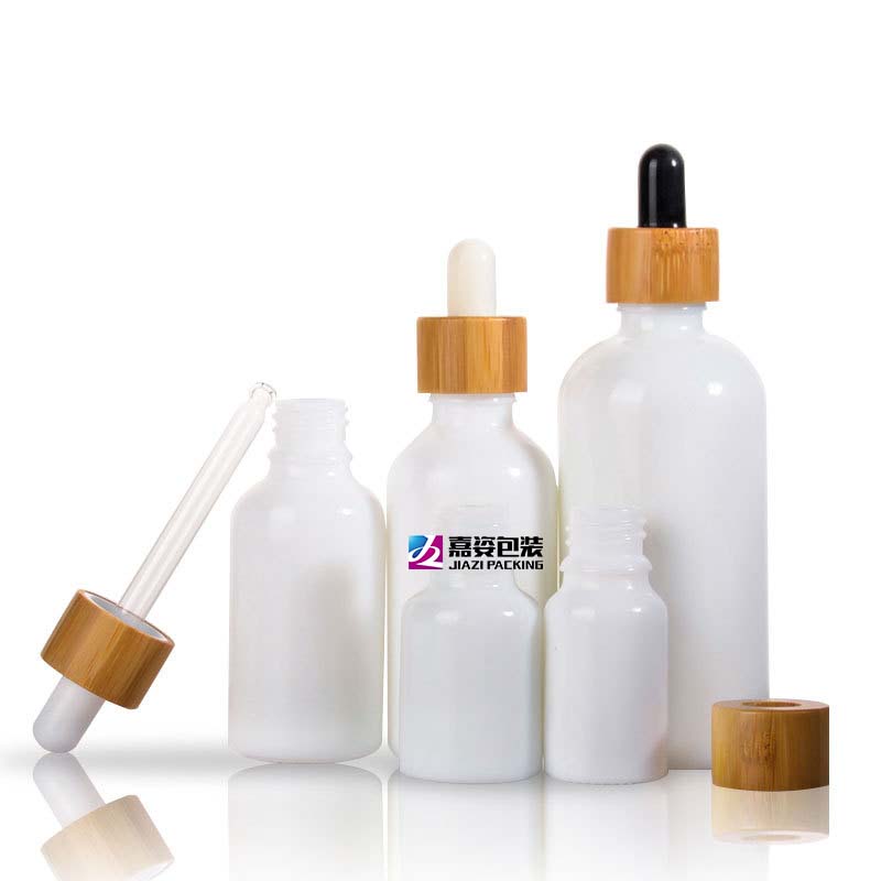 2oz 4oz 30ml cosmetic frosted Matte black Essential Oil glass dropper boston round bottles 30ml tincture serum bottle