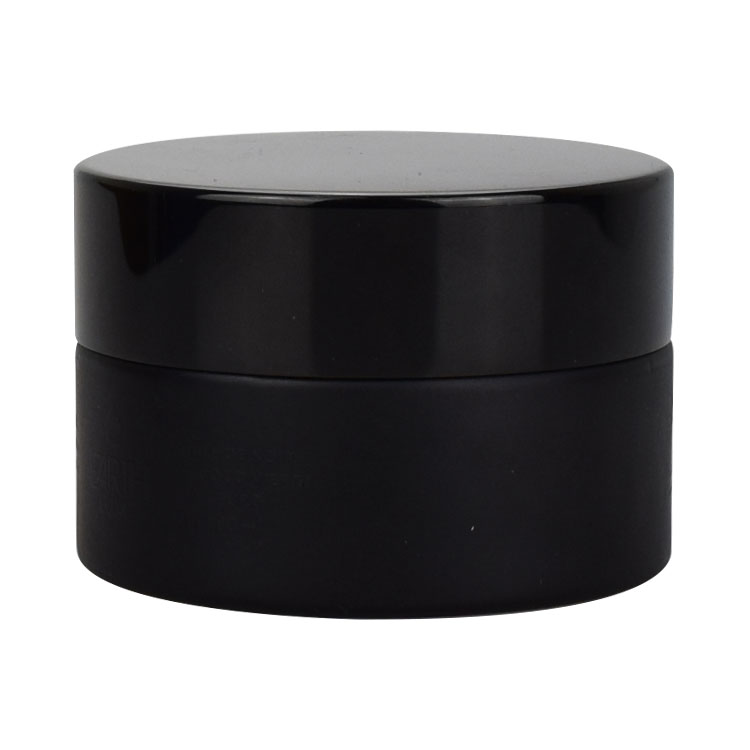 2oz 4oz 8oz 16oz black jars with lids glass 8 oz cosmetic glass jar with lid