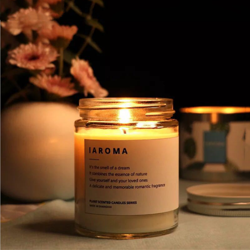 2oz 4oz 8oz 60ml 120ml 240ml amber glass candle jar silver gold black with lid